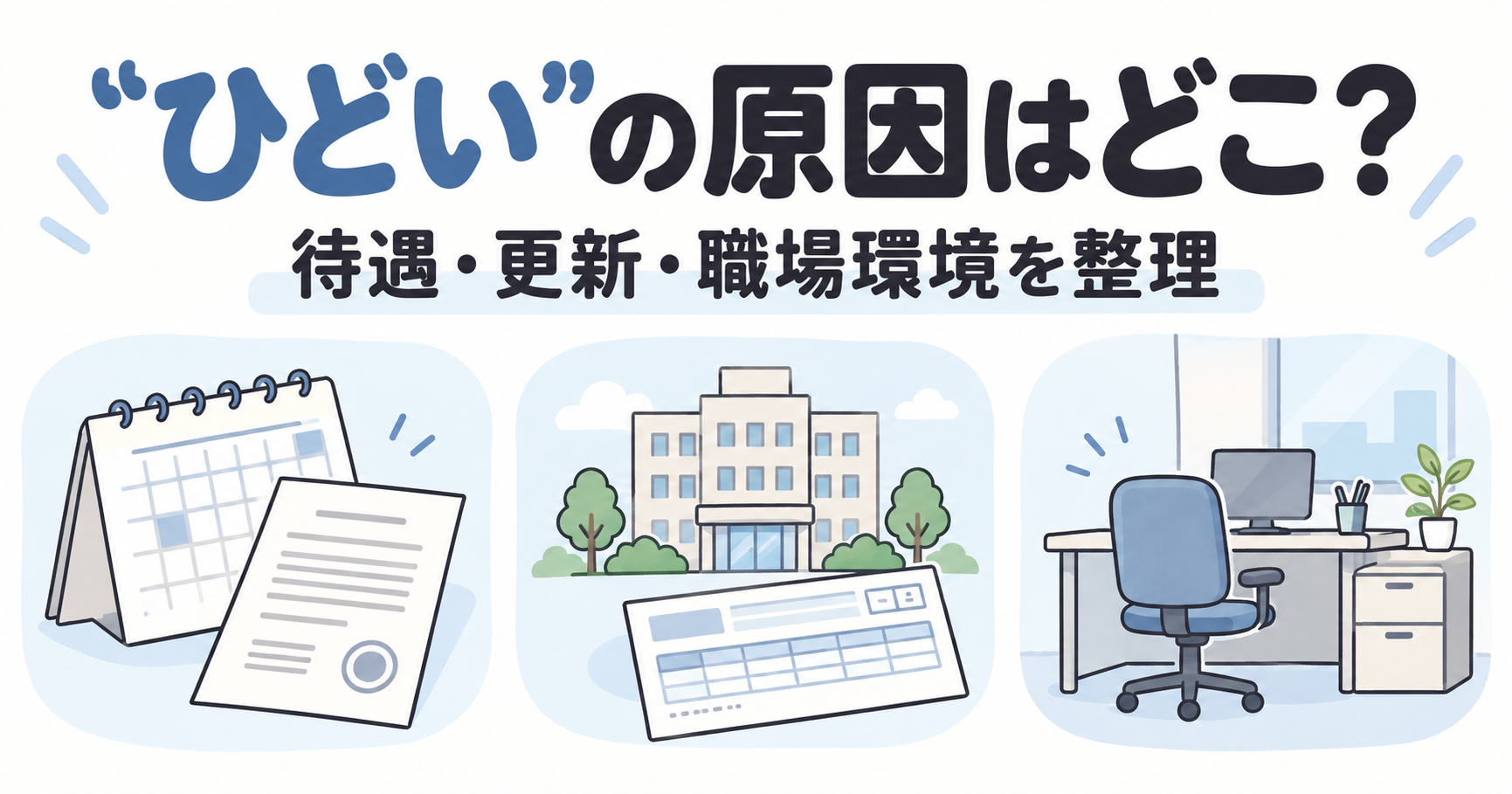 会計年度任用職員はひどい？働く前に知っておきたい待遇と更新を整理