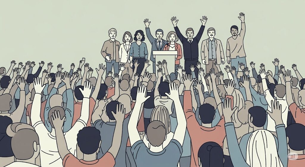 国民の支持を得て、野党が与党になるには