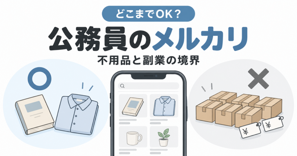 公務員のメルカリはどこまでOK？副業規定と注意点を徹底解説