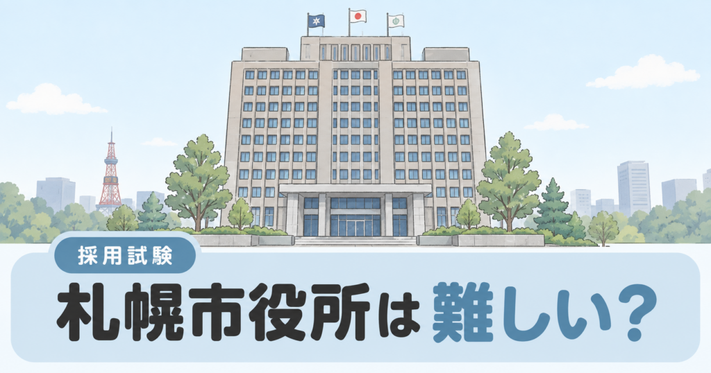 札幌市役所は難しい？倍率や試験データから難易度を徹底分析