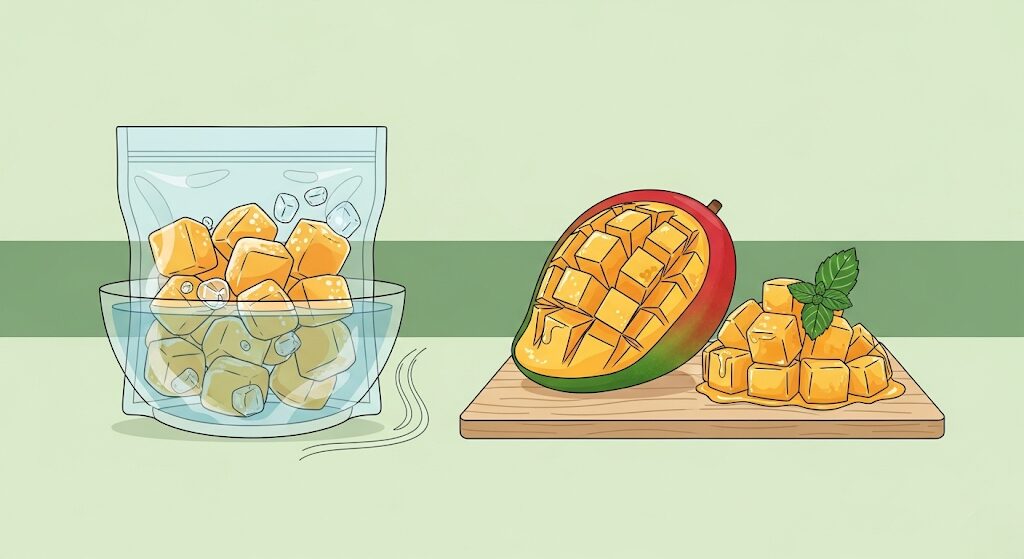 「冷凍マンゴーがまずい」は解凍が鍵！味が劇的に変わるテクニック