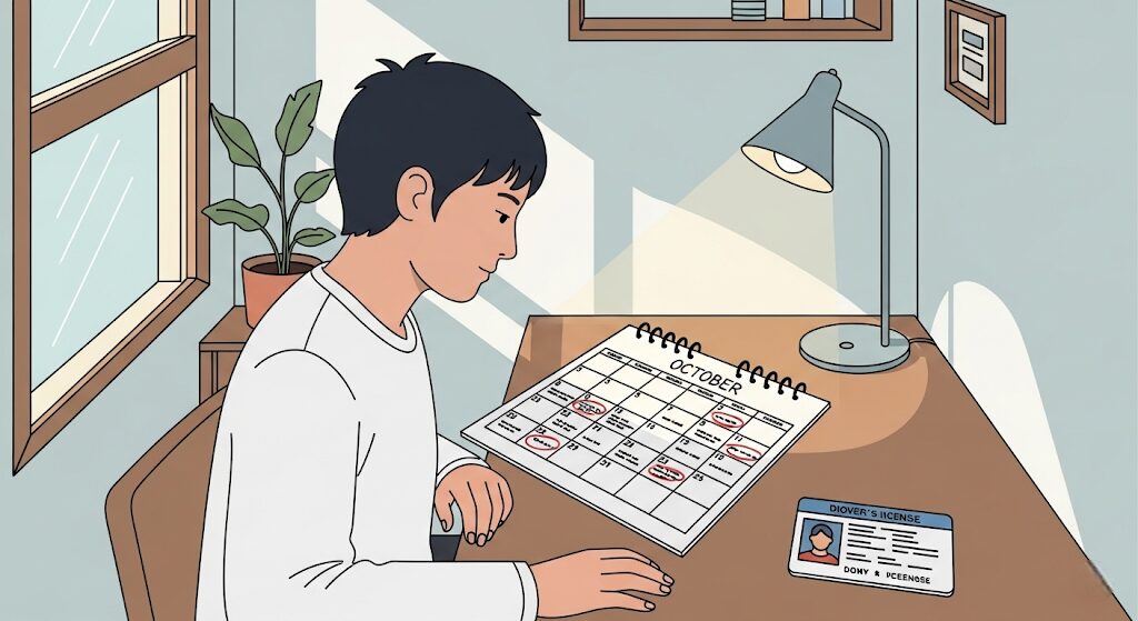大学生・単身赴任者向け！住民票を移さない免許証管理術