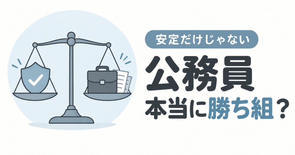 本当に公務員は勝ち組なのか？給料・安定性・将来性を徹底検証
