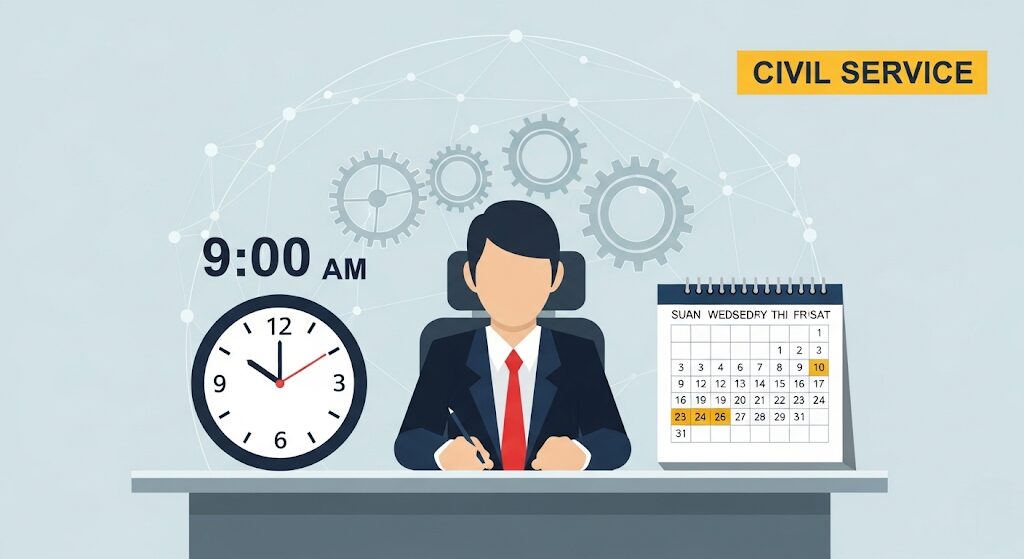 公務員が7時間45分勤務なのはなぜ？制度の背景と実態