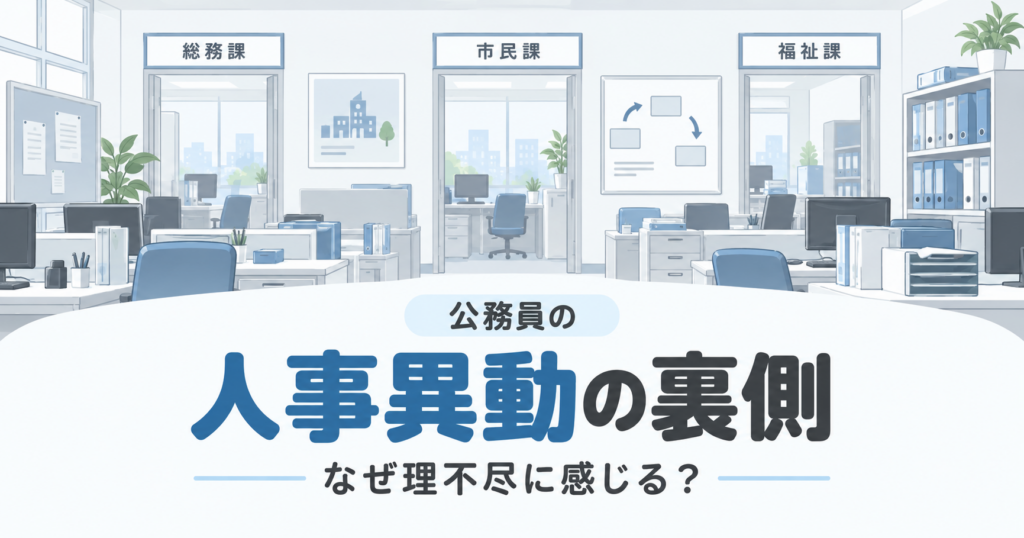 公務員の人事異動は理不尽