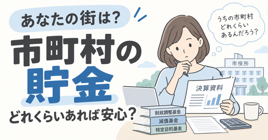 市町村の貯金