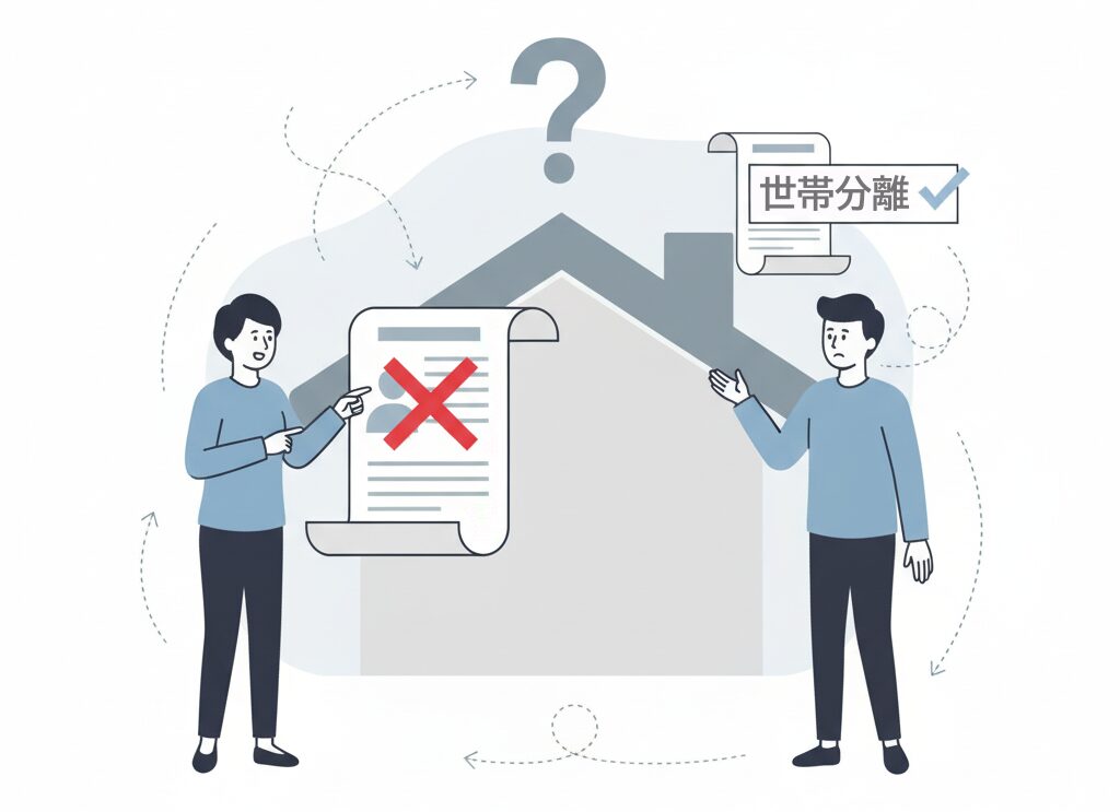 住民票に同居人を記載しない選択の可否