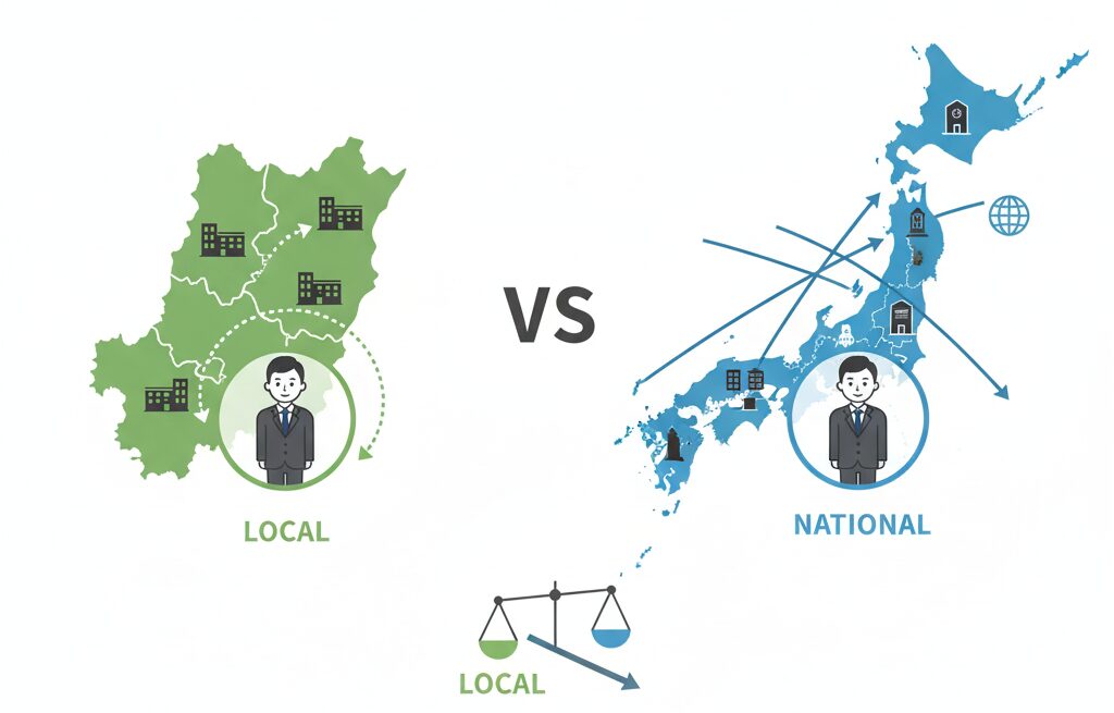 地方公務員の転勤と国家公務員との違い