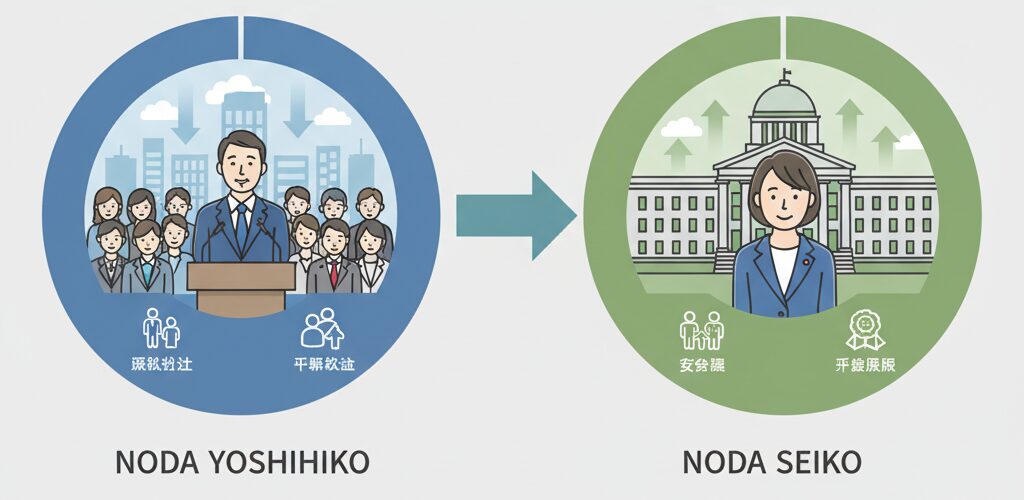 二人の政治スタンスを比較！政策や派閥での関係性