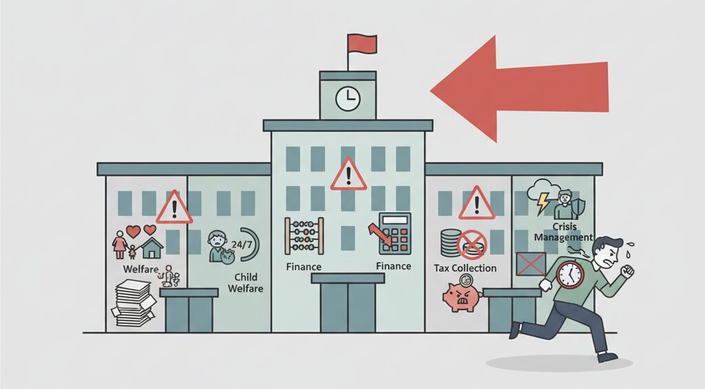 負担が大きい市役所の激務部署