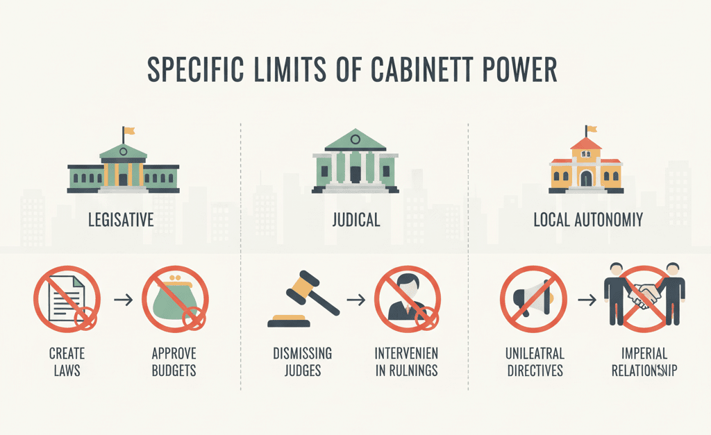 内閣の権限ではないものの具体的範囲