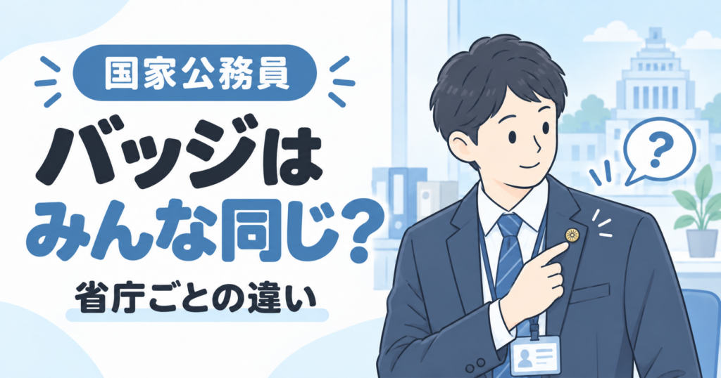 国家公務員のバッジ