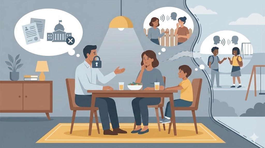 家族への会話も公務員の守秘義務違反