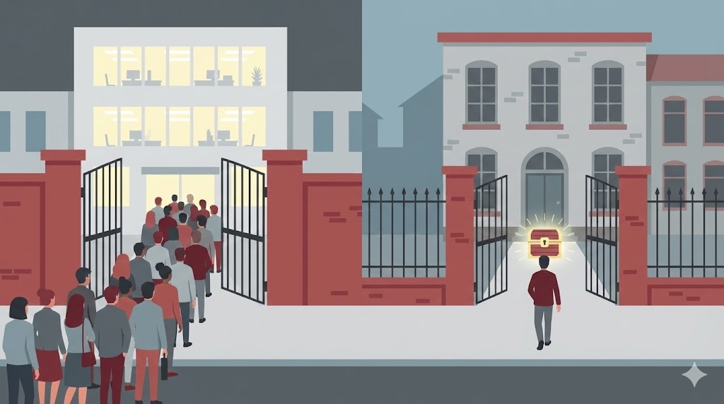 競争率が低く不人気な枠を狙う