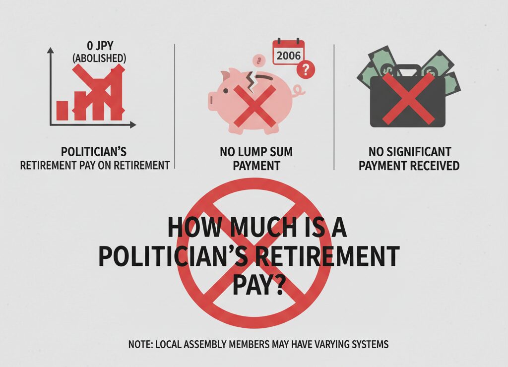 引退時に支払われる政治家の退職金はいくらですか?