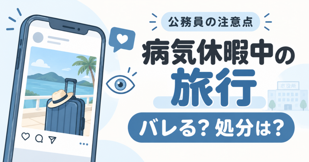 公務員が病気休暇中に旅行はOK