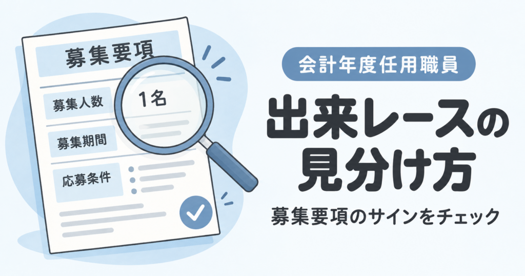 会計年度任用職員は出来レースなのか