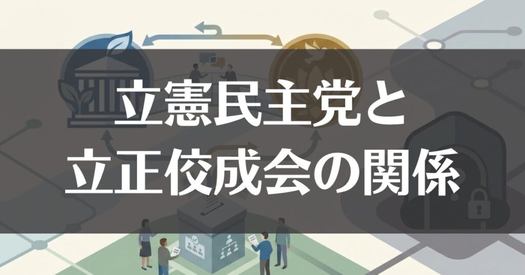 立憲民主党と立正佼成会の関係は？組織票や統一教会との違いを解説
