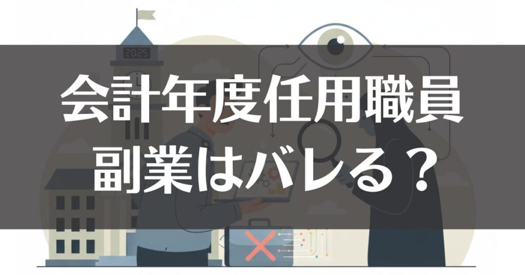 会計年度任用職員の副業はバレる？リスクと2025年対策を解説