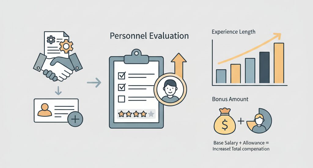 勤勉手当導入と人事評価の影響