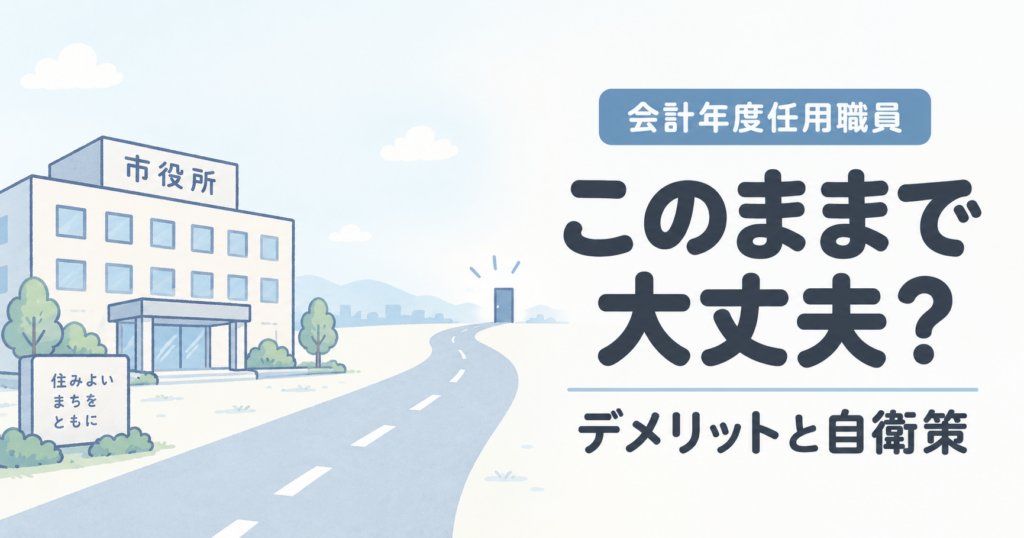 会計年度任用職員のデメリットとは？