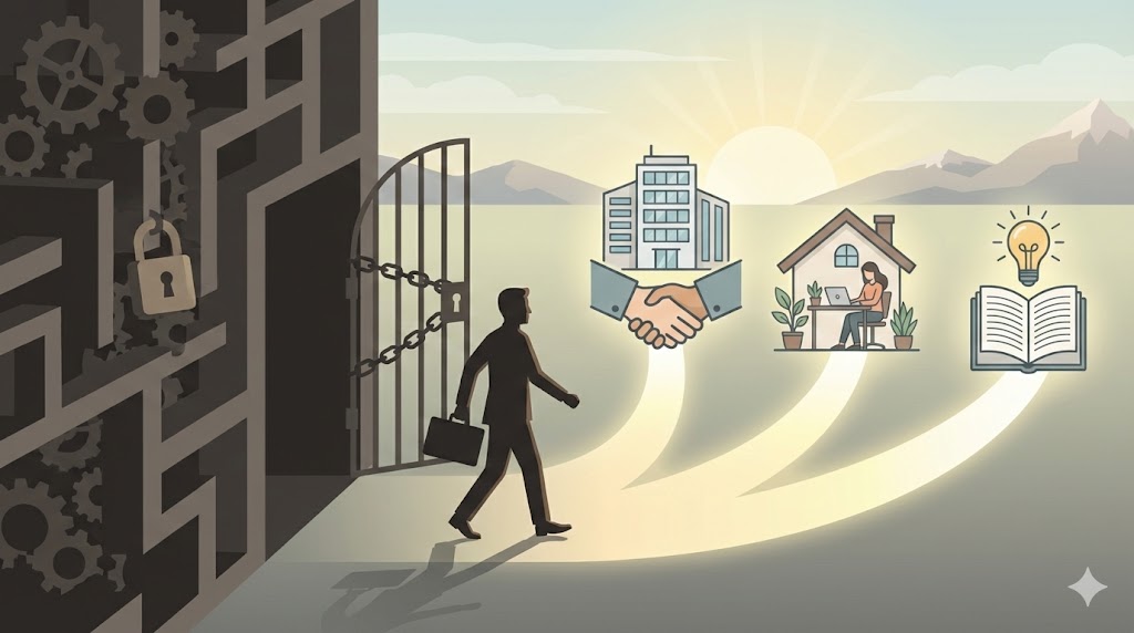 民間転職や副業など現状からの脱出に向けた出口戦略