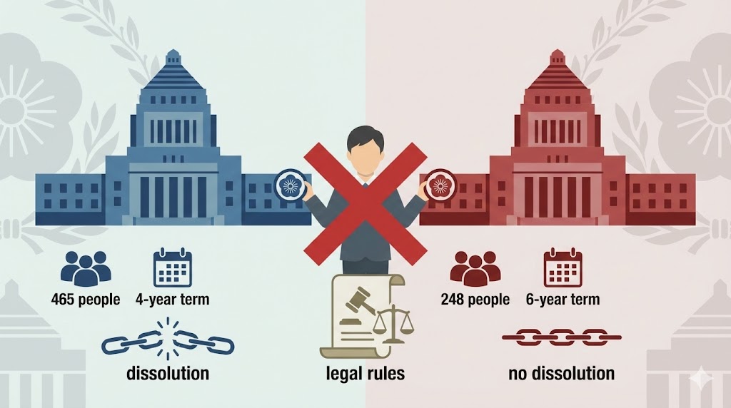 衆議院と参議院の両方なれるか法的ルールと違い