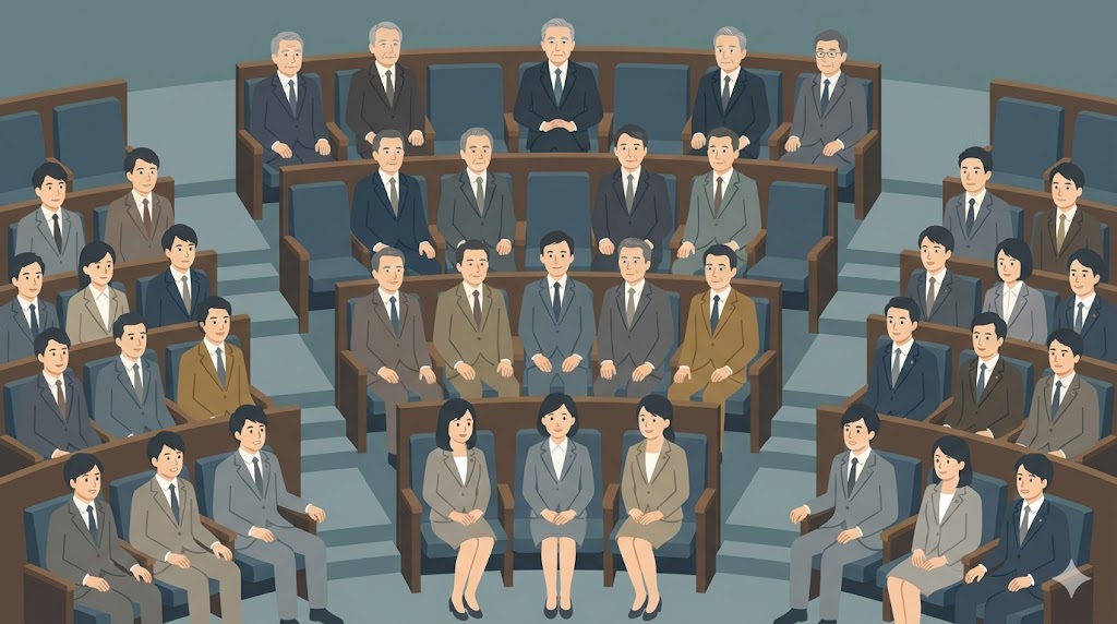 衆議院の席順は？当選回数での序列ルール