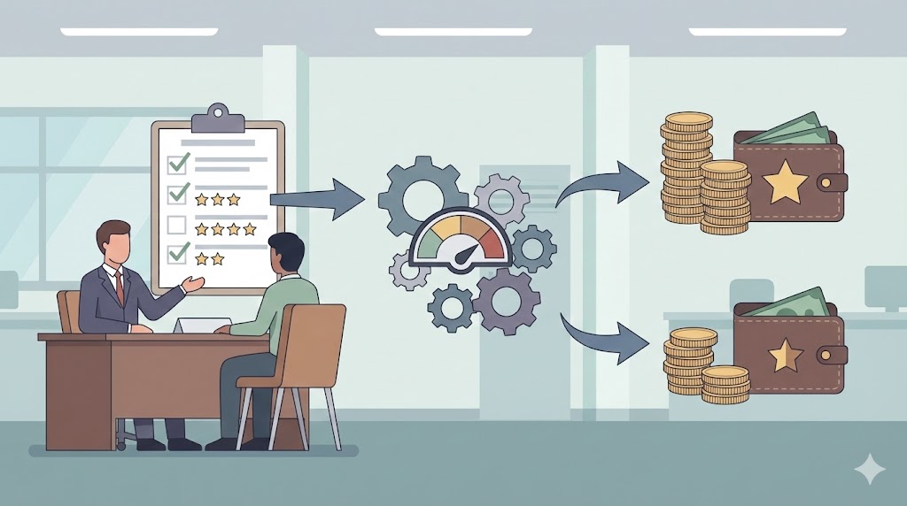 会計年度任用職員勤勉手当の成績率の仕組み