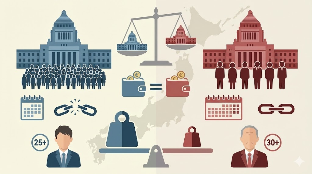 衆議院と参議院の違いと人数の基礎知識