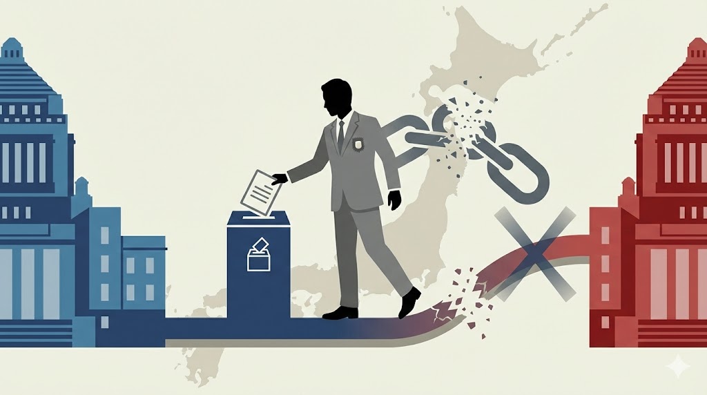 鞍替え出馬による自動失職の仕組み