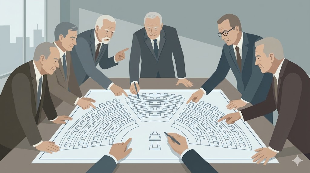 衆議院の座席表の決め方に見る政治力学