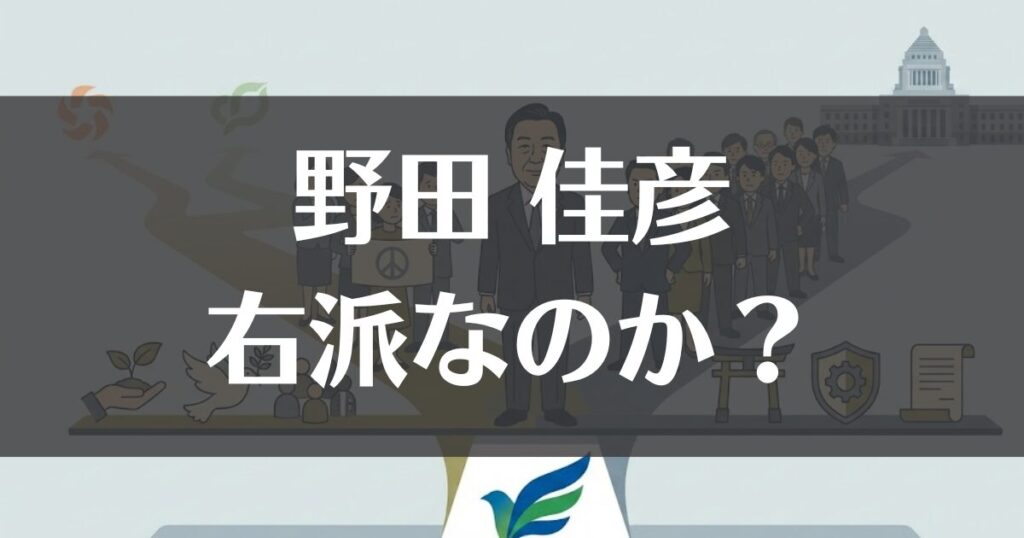野田佳彦は右派なのか？立憲民主党での立ち位置と本音を徹底分析