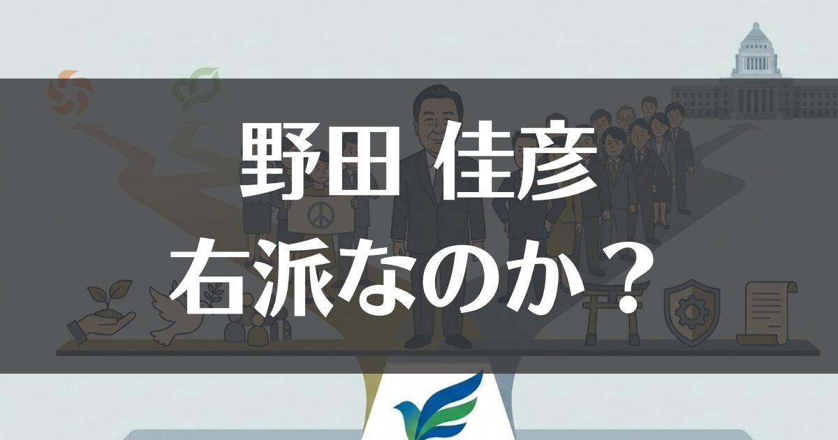 野田佳彦は右派なのか？立憲民主党での立ち位置と本音を徹底分析