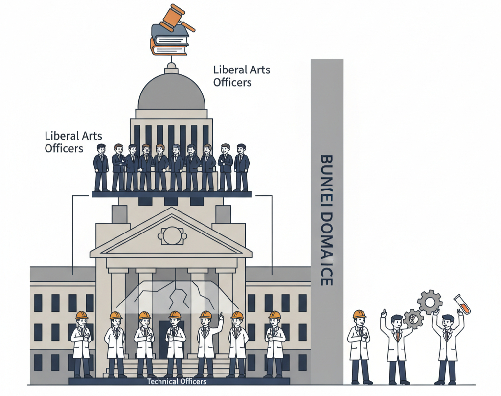 官僚機構にある文系優位の構造的要因