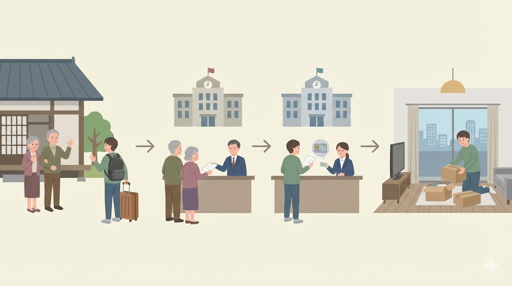 子供が県外に就職する際の手続きと親の注意点