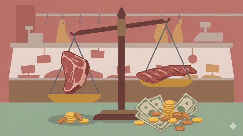 市場価値を比較：サガリとハラミどっちが高い