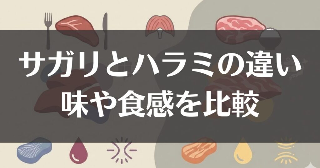 サガリとハラミの違いを比較！味や食感とふるさと納税の賢い選び方