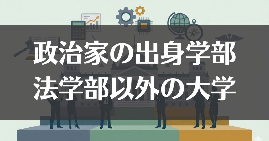 政治家の出身学部ランキング！法学部以外や有利な大学を徹底解説
